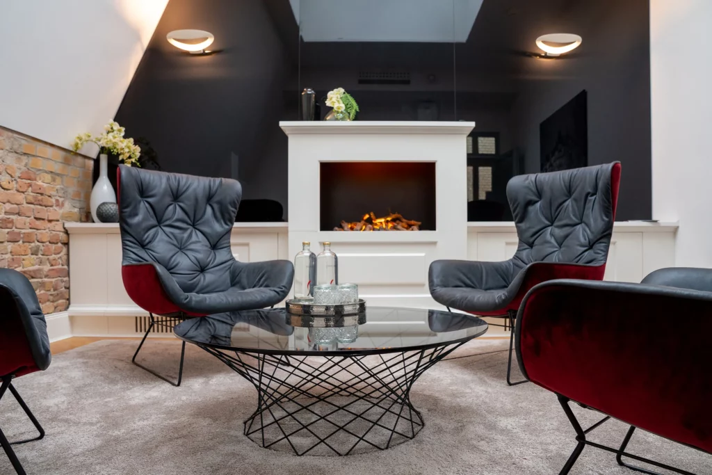 Konferenzraum Kaminlounge Haus Cumberland